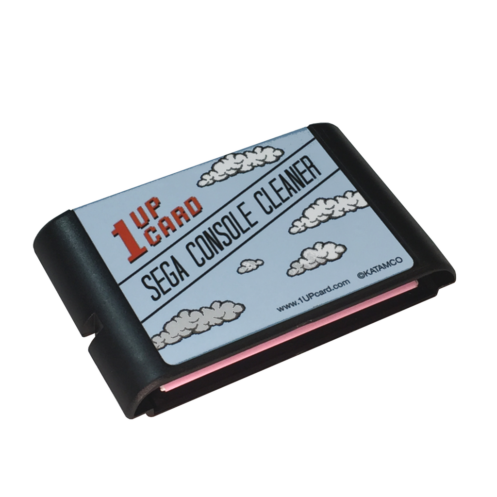 SEGA Console Cleaner - SEGA Genesis / Mega Drive Cleaning Kit - 1UPcard  Cartridge (New)